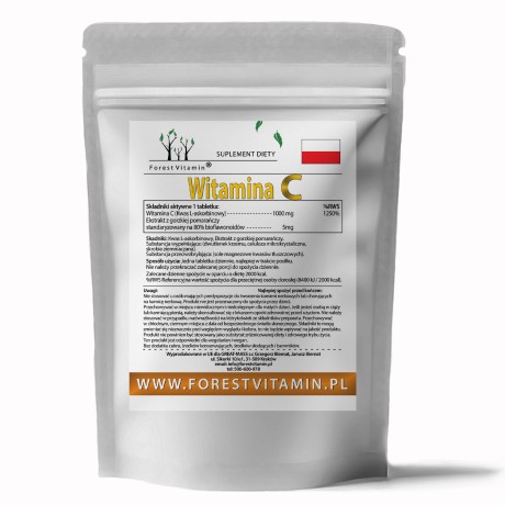 Przejdź do produktu Forest Vitamin® Witamina C 1000 mg + Bioflawonoidy - Tabletki