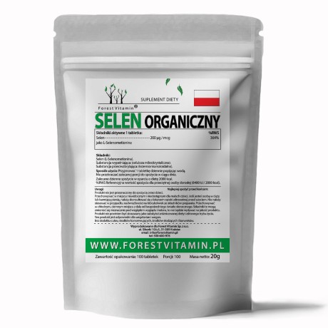 Przejdź do produktu Forest Vitamin® Selen Organiczny 200 µg - 100 Tabletek
