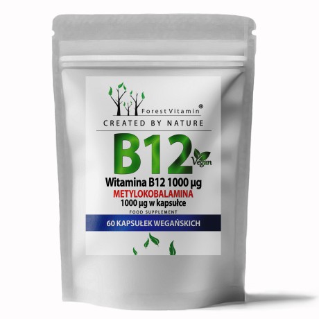Przejdź do produktu Forest Vitamin® Witamina B12 1000 µg (Metylokobalamina) - 60 Kapsułek HPMC VEGE