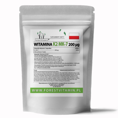 Przejdź do produktu Forest Vitamin® Witamina K2 MK-7 200 µg - Kapsułki