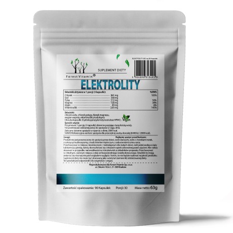 Przejdź do produktu Forest Vitamin - Elektrolity 620mg 90 kapsułek 
